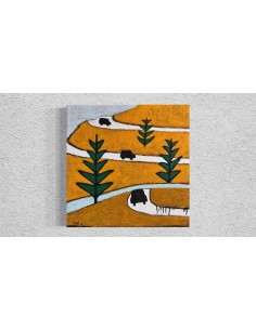 Gabi Carrera. Carretera. Técnica mixta sobre tabla