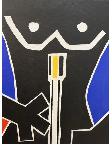 Alice del Río. (Gijón, Asturias, 1988). Music is the answer. Mixta lienzo.