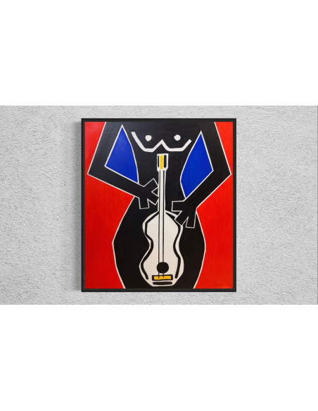Alice del Río. (Gijón, Asturias, 1988). Music is the answer. Mixta lienzo.
