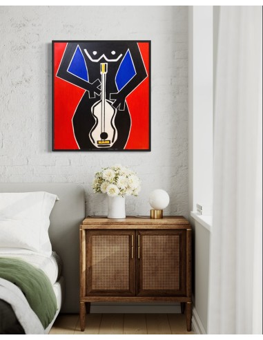 Alice del Río. (Gijón, Asturias, 1988). Music is the answer. Mixta lienzo.