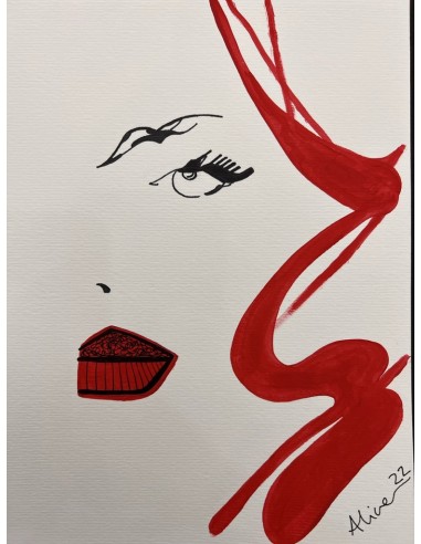 Alice del Río. (Gijón, Asturias, 1988). Sensualidad. Mixta cartulina.