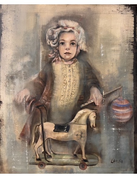 Ana Lamuño Vázquez (La Felguera, 1949). . Óleo sobre lienzo