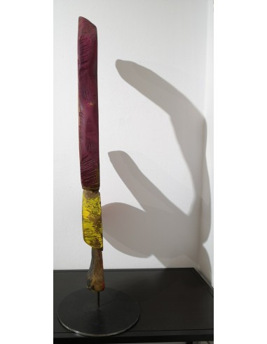 Tenreiro, Enrique. (A Coruña, 1969) Escultura nº 121. Homenaje a Françoise Gilot. Madera policromada