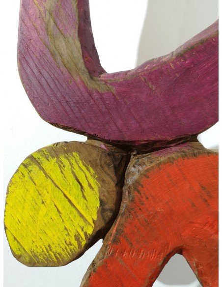 Tenreiro, Enrique. (A Coruña, 1969) Escultura nº 121. Homenaje a Françoise Gilot. Madera policromada