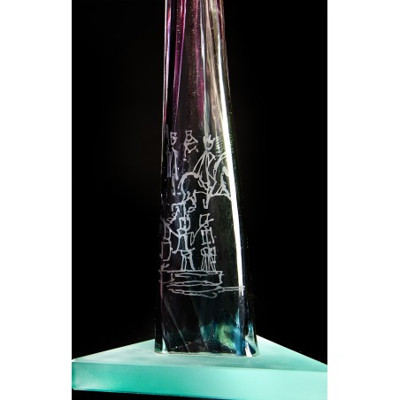 Gerardo Porto (A Coruña 1925 -  Amsterdam 2010). Millenium. Cristal Van Tetterode.