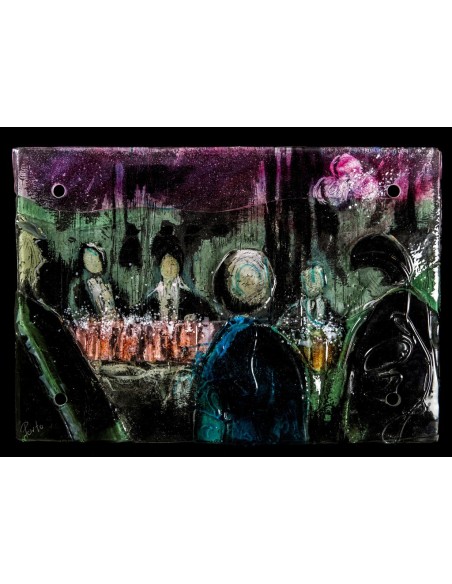 Gerardo Porto (A Coruña 1925 - Ámsterdam 2010). Opera de Venecia. Cristal Van Tetterode.