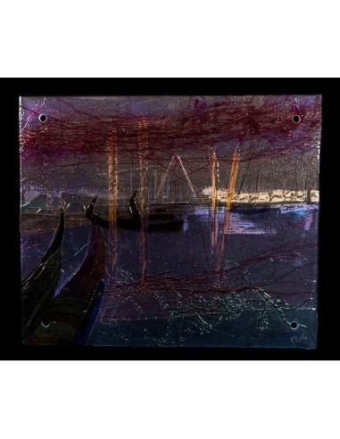 Gerardo Porto (A Coruña 1925 - Ámsterdam 2010).  Venecia. Cristal Van Tetterode.