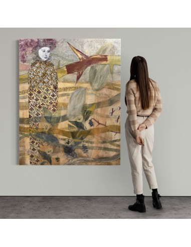 Ana Karina Astray Lema. (Argentina, 1969). Composición. Mixta sobre lienzo.