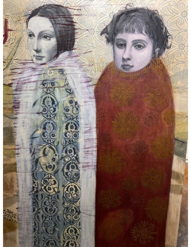 Ana Karina Astray Lema. (Argentina, 1969). Composición. Mixta sobre lienzo.