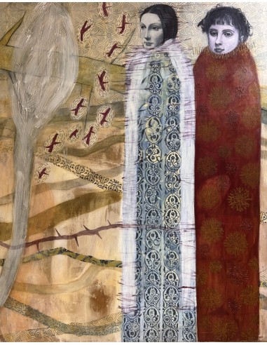Ana Karina Astray Lema. (Argentina, 1969). Composición. Mixta sobre lienzo.