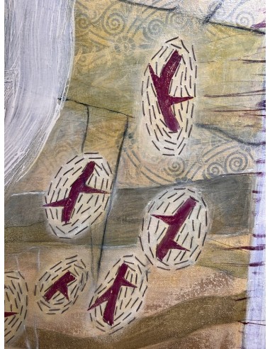Ana Karina Astray Lema. (Argentina, 1969). Composición. Mixta sobre lienzo.