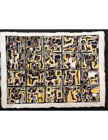Chelín. Martínez González, José Eduardo ( A Coruña, 1945 - 2016 ). Composición. Obra gráfica.