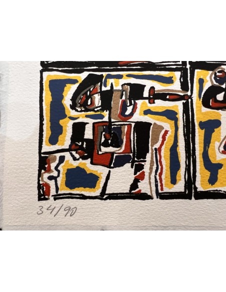 Chelín. Martínez González, José Eduardo ( A Coruña, 1945 - 2016 ). Composición. Obra gráfica.