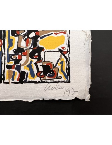Chelín. Martínez González, José Eduardo ( A Coruña, 1945 - 2016 ). Composición. Obra gráfica.