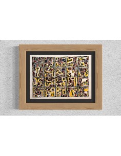 Chelín. Martínez González, José Eduardo ( A Coruña, 1945 - 2016 ). Composición. Obra gráfica.
