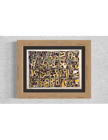 Chelín. Martínez González, José Eduardo ( A Coruña, 1945 - 2016 ). Composición. Obra gráfica.