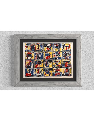 Chelín. Martínez González, José Eduardo ( A Coruña, 1945 - 2016 ). Composición. Obra gráfica.