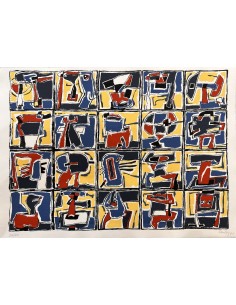Chelín. Martínez González, José Eduardo ( A Coruña, 1945 - 2016 ). Composición. Obra gráfica. 2