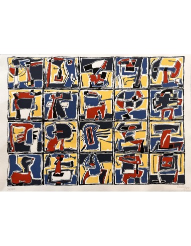 Chelín. Martínez González, José Eduardo ( A Coruña, 1945 - 2016 ). Composición. Obra gráfica.