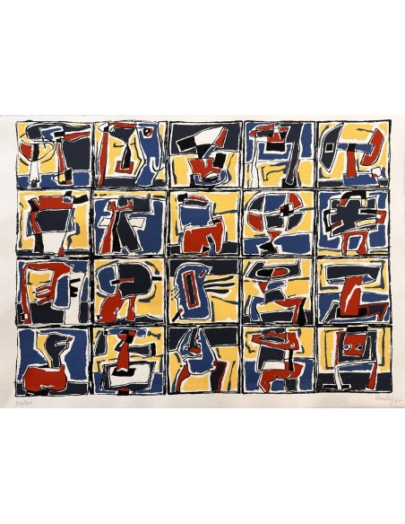 Chelín. Martínez González, José Eduardo ( A Coruña, 1945 - 2016 ). Composición. Obra gráfica.