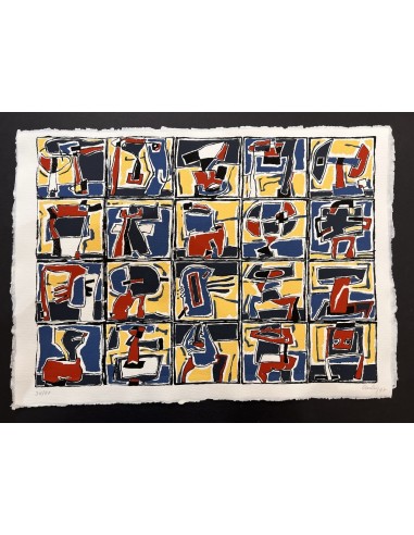 Chelín. Martínez González, José Eduardo ( A Coruña, 1945 - 2016 ). Composición. Obra gráfica.
