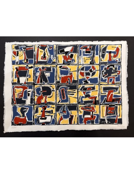 Chelín. Martínez González, José Eduardo ( A Coruña, 1945 - 2016 ). Composición. Obra gráfica.
