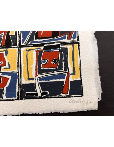 Chelín. Martínez González, José Eduardo ( A Coruña, 1945 - 2016 ). Composición. Obra gráfica.