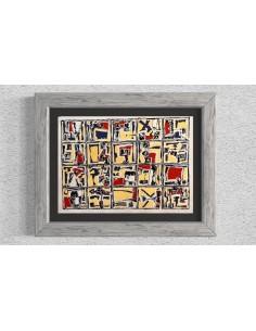 Chelín. Martínez González, José Eduardo ( A Coruña, 1945 - 2016 ). Composición. Obra gráfica.