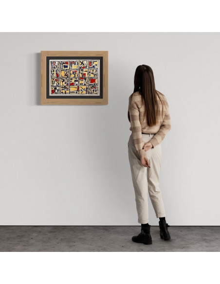 Chelín. Martínez González, José Eduardo ( A Coruña, 1945 - 2016 ). Composición. Obra gráfica.