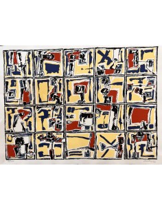 Chelín. Martínez González, José Eduardo ( A Coruña, 1945 - 2016 ). Composición. Obra gráfica. 2
