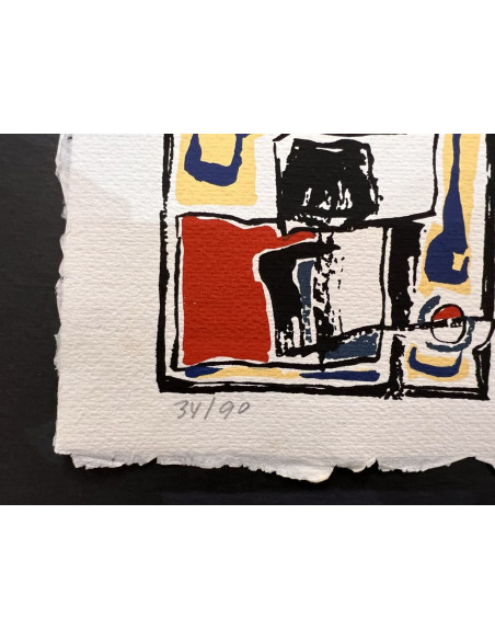 Chelín. Martínez González, José Eduardo ( A Coruña, 1945 - 2016 ). Composición. Obra gráfica.
