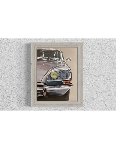 Roberto Yepes. (A Coruña, 1970). Citroen DS Tiburon. Acrílico sobre tabla.