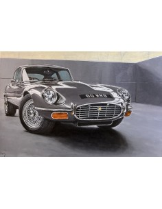 Roberto Yepes. (A Coruña, 1970). Jaguar E-Type. Acrílico sobre lienzo. 2