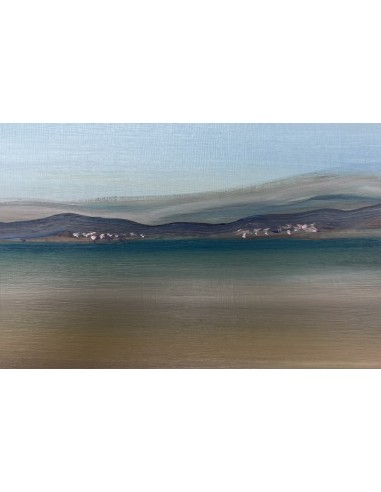 Antonio Vila (A Coruña 1935). Marina. Óleo sobre papel tela..