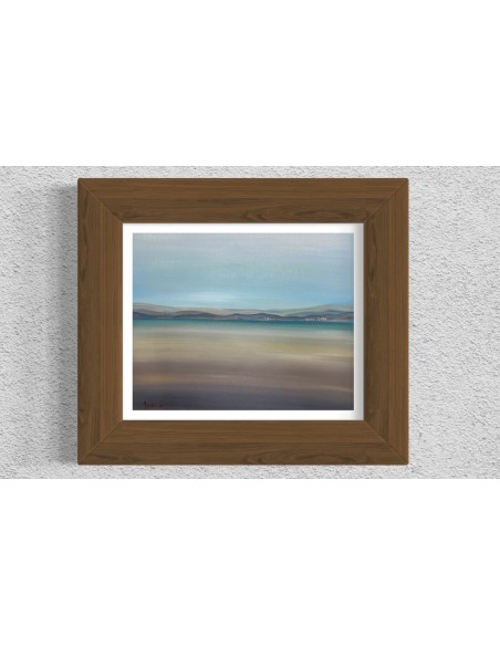 Antonio Vila (A Coruña 1935). Marina. Óleo sobre papel tela..