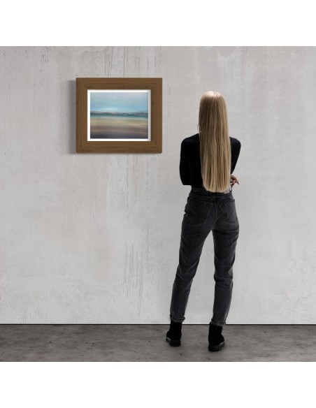 Antonio Vila (A Coruña 1935). Marina. Óleo sobre papel tela..