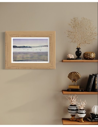 Antonio Vila (A Coruña 1935). Marina. Acuarela sobre papel Arches.