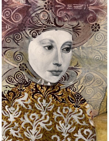 Ana Karina Astray Lema. (Argentina, 1969). Composición. Mixta sobre lienzo.