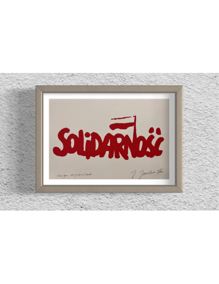 Jerzy Janiszewski. (Gdansk, Polonia). Solidarnosc. Serígrafia.