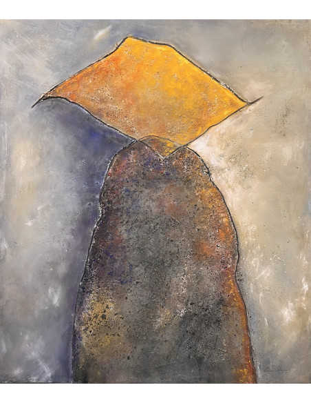 Carmen Domínguez (Pontevedra, 1951). Composición. Mixta sobre lienzo.