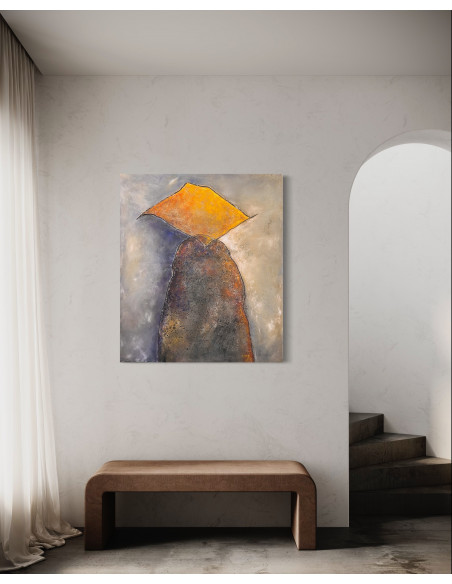 Carmen Domínguez (Pontevedra, 1951). Composición. Mixta sobre lienzo.