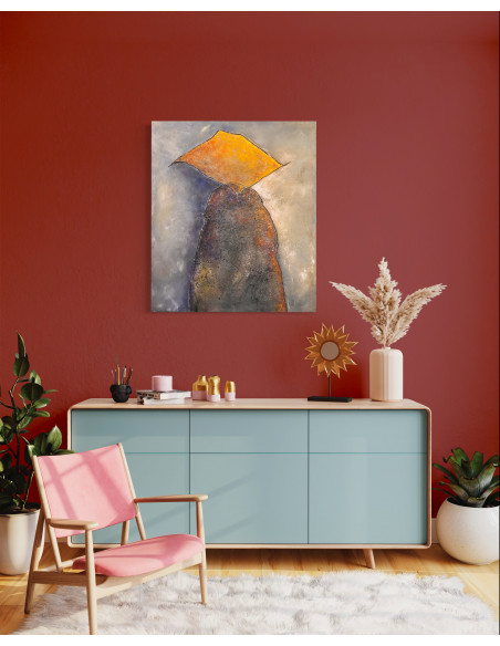 Carmen Domínguez (Pontevedra, 1951). Composición. Mixta sobre lienzo.