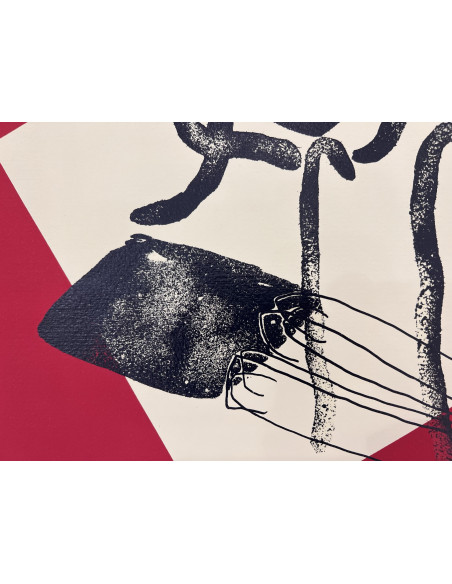 Pepe Galán. (A Coruña, 1955). Ancoras no vento. Serigrafía.