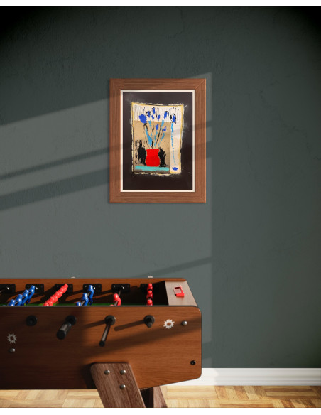 Roberto Diago (La Habana, Cuba, 1971) . S/T. Mixta sobre cartulina.