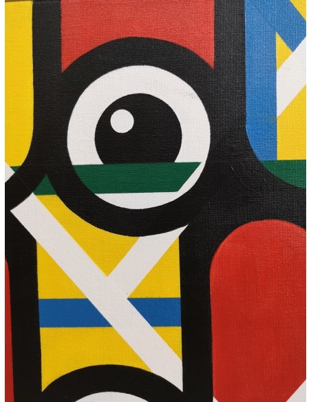 Fontaiña, Manuel (Ribeira, 1961) Composición. Acrílico sobre lienzo