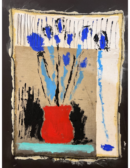 Roberto Diago (La Habana, Cuba, 1971) . S/T. Mixta sobre cartulina.