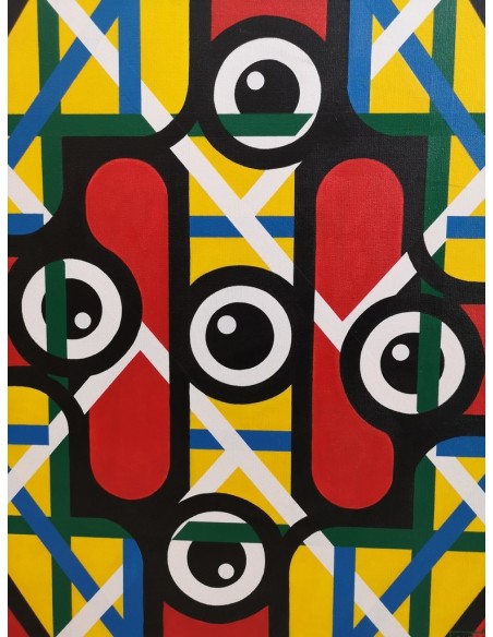 Fontaiña, Manuel (Ribeira, 1961) Composición. Acrílico sobre lienzo