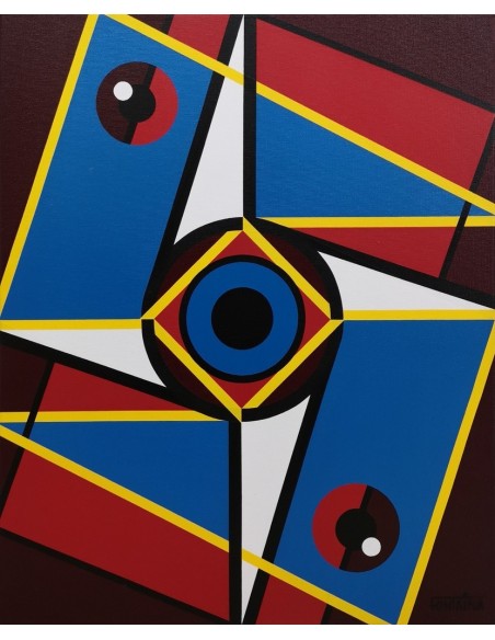 Fontaiña, Manuel (Ribeira, 1961) Composición. Acrílico sobre lienzo