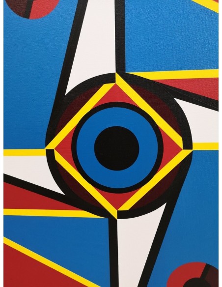 Fontaiña, Manuel (Ribeira, 1961) Composición. Acrílico sobre lienzo