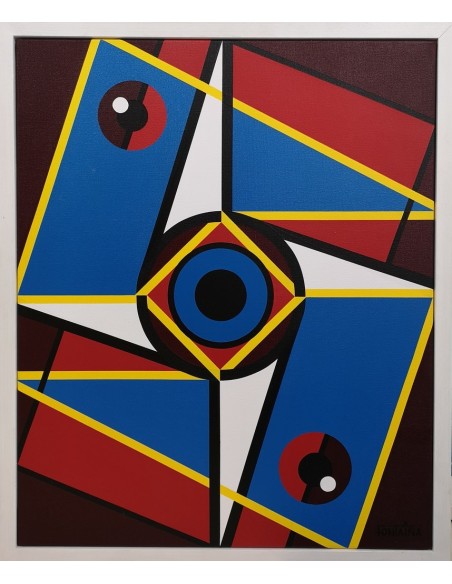 Fontaiña, Manuel (Ribeira, 1961) Composición. Acrílico sobre lienzo